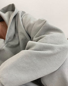 Fleece Hoodie in Mist