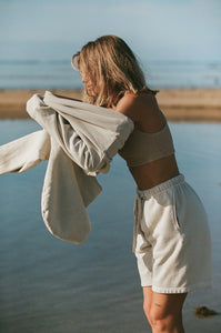 Quietude Hoodie in Sea Salt