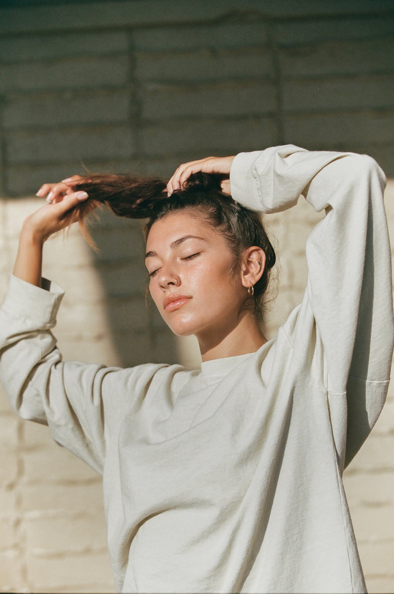 Quietude Long Sleeve Tee in Sea Salt