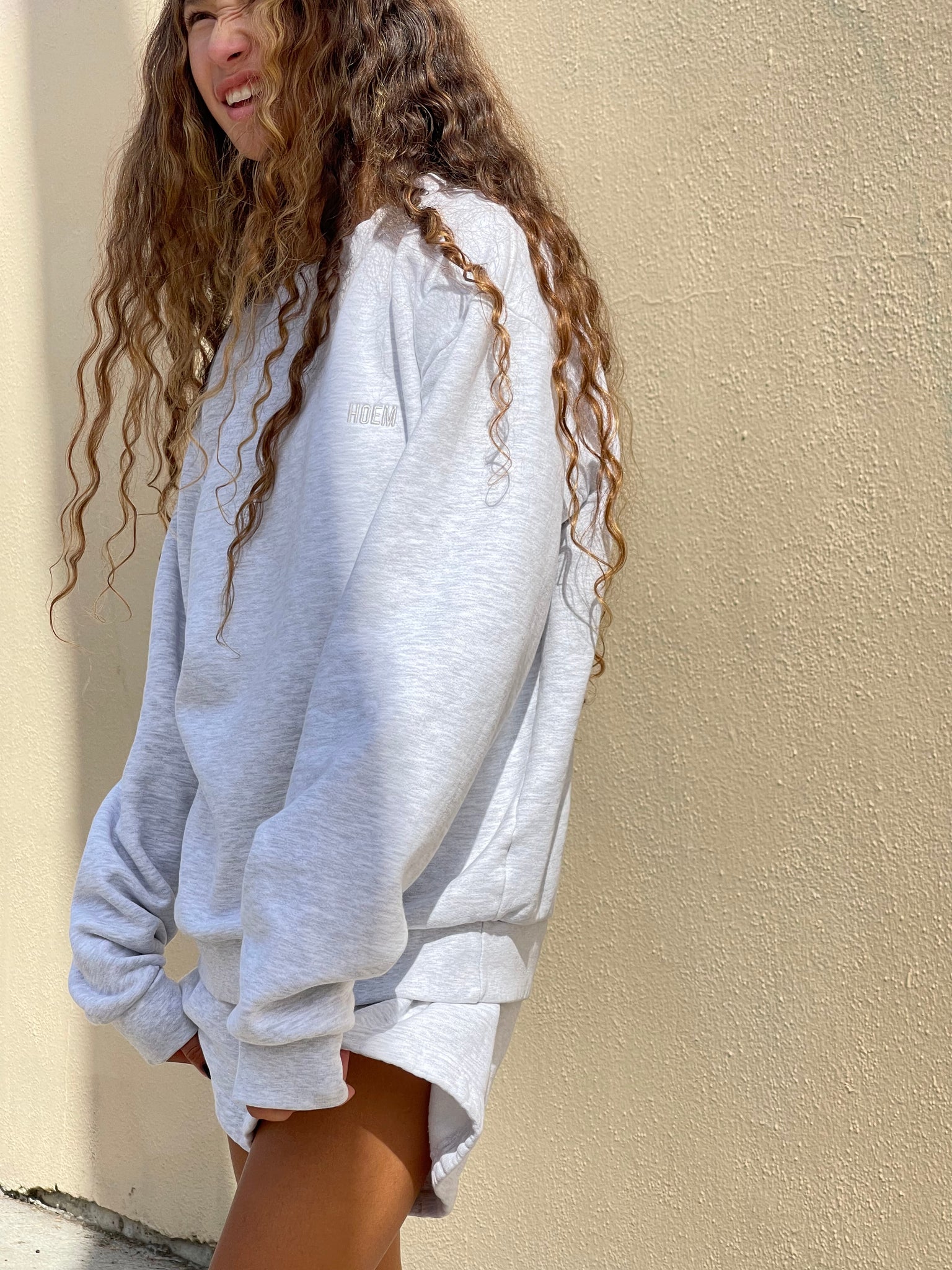 The Everyday Crewneck in Ash Grey